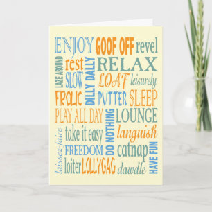 Uittredingswoorden en advies kaart