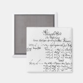 Uittreksel uit de salarisbetaling van J.S. Bach Magneet (Voorkant / Achterkant)