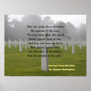 Uittreksel uit Horatius Poster