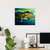 Uitvaart door Newell Convers Wyeth Poster (Thuiskantoor)