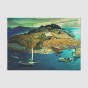 Uitvaart door Newell Convers Wyeth Tissuepapier