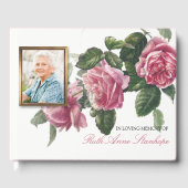 Uitvaart Gastenboek | Antiek thee Roos (Voorkant)