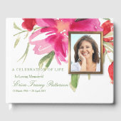 Uitvaart Gastenboek | Bloemen & Foto (Voorkant)