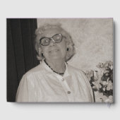 Uitvaart gastenboek vergeten-me-nots bloemen paars (Achterkant)