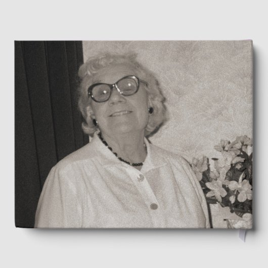 Uitvaart gastenboek vergeten-me-nots bloemen paars (Achterkant)