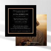 Uitvaart in het Spaans | Espanol Memorial foto zwa Kaart