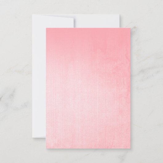 Uitvaart roze roos foto familie dank u kaart (Achterkant)