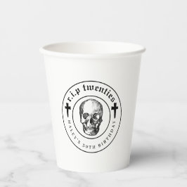 Uitvaart Thema RIP Twintigers 20s Grappig 30e Verj Papieren Bekers