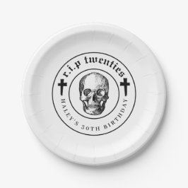 Uitvaart Thema RIP Twintigers 20s Grappig 30e Verj Papieren Bordje