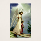 Uitvaartboog engel Michael gebed sympathie kaarten Visitekaartjes (Voorkant)