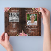 Uitvaartdienst Orde van Dienst Levensviering Perzi Flyer (Hand)