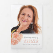 Uitvaartdienst programma perzik bloesem foto (Cover)