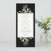 Uitvaartdienst viering van het leven Invi Kaart (Staand voorkant)