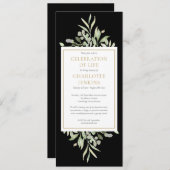 Uitvaartdienst viering van het leven Invi Kaart (Voorkant / Achterkant)