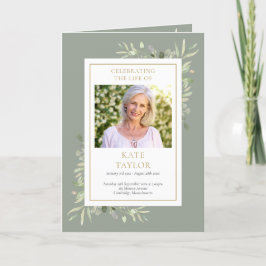 Uitvaartgroen Herdenkingsdienst Order Of Service V Programma