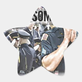 Uitvaarthelden van de politie ster sticker