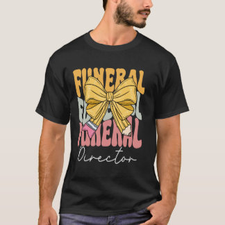 Uitvaartleider Groovy Coquette Strik Lief Terug Na T-shirt