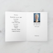 Uitvaartprogramma Custom Waterverf Uil Bird Programma (Binnen)