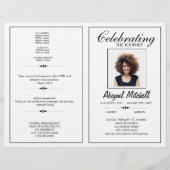 Uitvaartprogramma | De Reis Vieren | FP0001 Flyer (Voorkant)