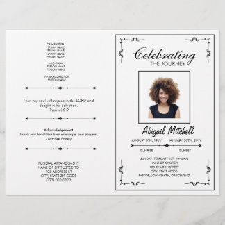 Uitvaartprogramma | De Reis Vieren | FP0002 Flyer