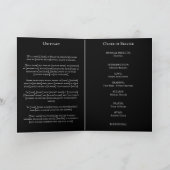 Uitvaartprogramma foto in barokke krans bedankkaart (Binnen)