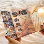 Uitvaartprogramma Goud Hemelpoorten Herdenking Flyer