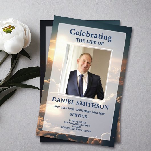 Uitvaartprogramma Viering van Levenswolken Flyer