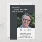 Uitvaartservice Aangepaste foto Kaart (Voorkant)