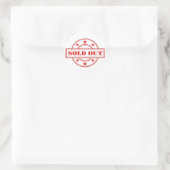Uitverkocht Bord Ronde Sticker (Tas)