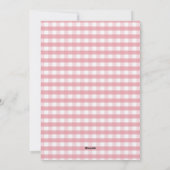 Uitverkocht Fiets Gingham Boog Bruidsdouche Kaart (Achterkant)