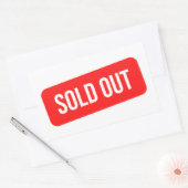 Uitverkocht Rechthoekige Sticker (Envelop)