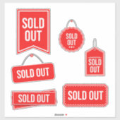 Uitverkocht Sticker (Vel)