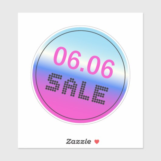 Uitverkoop 6 juni Gradiënt Holografische Stijl Sti Sticker (Vel)