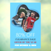 Uitverkoop Aanbieding Aangepaste vensterklemming Raamsticker (Vel 3)