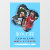 Uitverkoop Aanbieding Aangepaste vensterklemming Raamsticker (Vel)