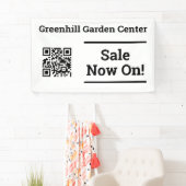 Uitverkoop Aankondiging. Uitverkoop nu met QR Code Spandoek (Insitu)