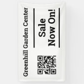 Uitverkoop Aankondiging. Uitverkoop nu met QR Code Spandoek (Verticaal)