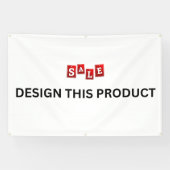 UITVERKOOP! Banner - 120x180 cm - Buitengebruik me (Horizontaal)