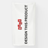 UITVERKOOP! Banner - 1.6'x3' - Binnen - Op maat (Verticaal)