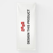 UITVERKOOP! Banner - 4'x10' - Binnen - Op maat (Verticaal)