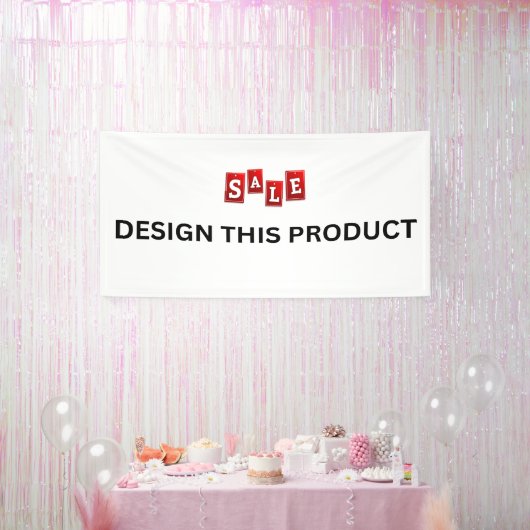 UITVERKOOP! Banner - 4'x8' - Binnen - Op maat (Feest)