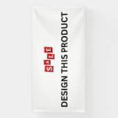 UITVERKOOP! Banner - 4'x8' - Binnen - Op maat (Verticaal)