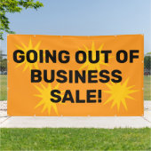 Uitverkoop Banner Bedrijfsbeëindiging (Buitenkant)