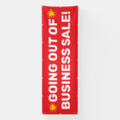 Uitverkoop Banner Bedrijfsbeëindiging (Verticaal)