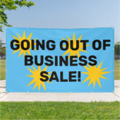 Uitverkoop Banner Bedrijfsbeëindiging (Buitenkant)