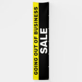 Uitverkoop bij bedrijfsbeëindiging Groot Spandoek (Verticaal)