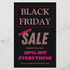 Uitverkoop / Black Friday Roze / Roze Goud Flyer