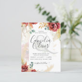 UITVERKOOP! Boho Bourgogne Goud Bloemen Land Barn  (Staand voorkant)