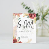 UITVERKOOP! Boho Bourgogne Goud Bloemen Land Barn (Staand voorkant)