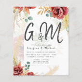 UITVERKOOP! Boho Bourgogne Goud Bloemen Land Barn (Voorkant)